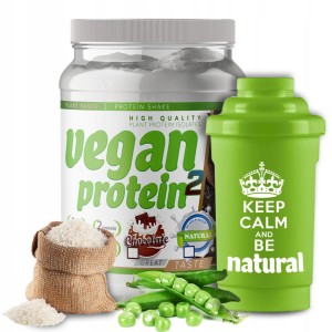 Wegański koktail proteinowy na  odchudzanie - Vegan Protein 2  908g [Białko + dieta gratis + shaker]