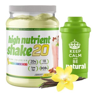 Koktajl Odżywczy High Nutrient Shake 20 NHT, 908g [zwiększenie wagi + shaker gratis]